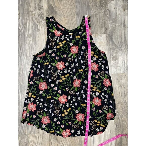 Set of 2 Old Navy Luxe Tank Tops Medium Floral Sleeveless Blouse - Picture 9 of 11